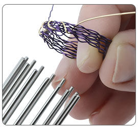 Wire ring removed from jig